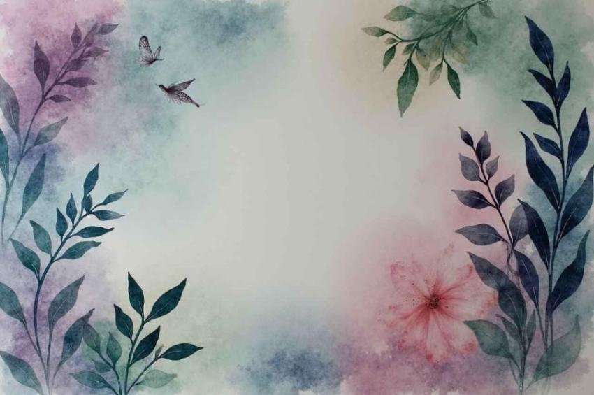 Elegant watercolor floral background