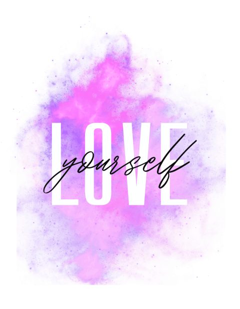 Inspirational typography art with the message