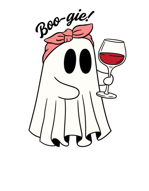 Cute Halloween ghost illustration t shirt design